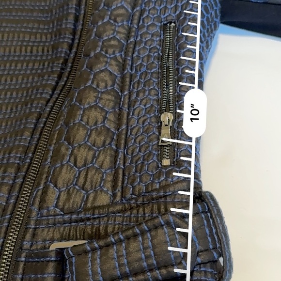 Bcbgmaxazria Runway Pilar Long sleeve Quilted zip up Jacket woman’s XXS - Picture 14 of 16